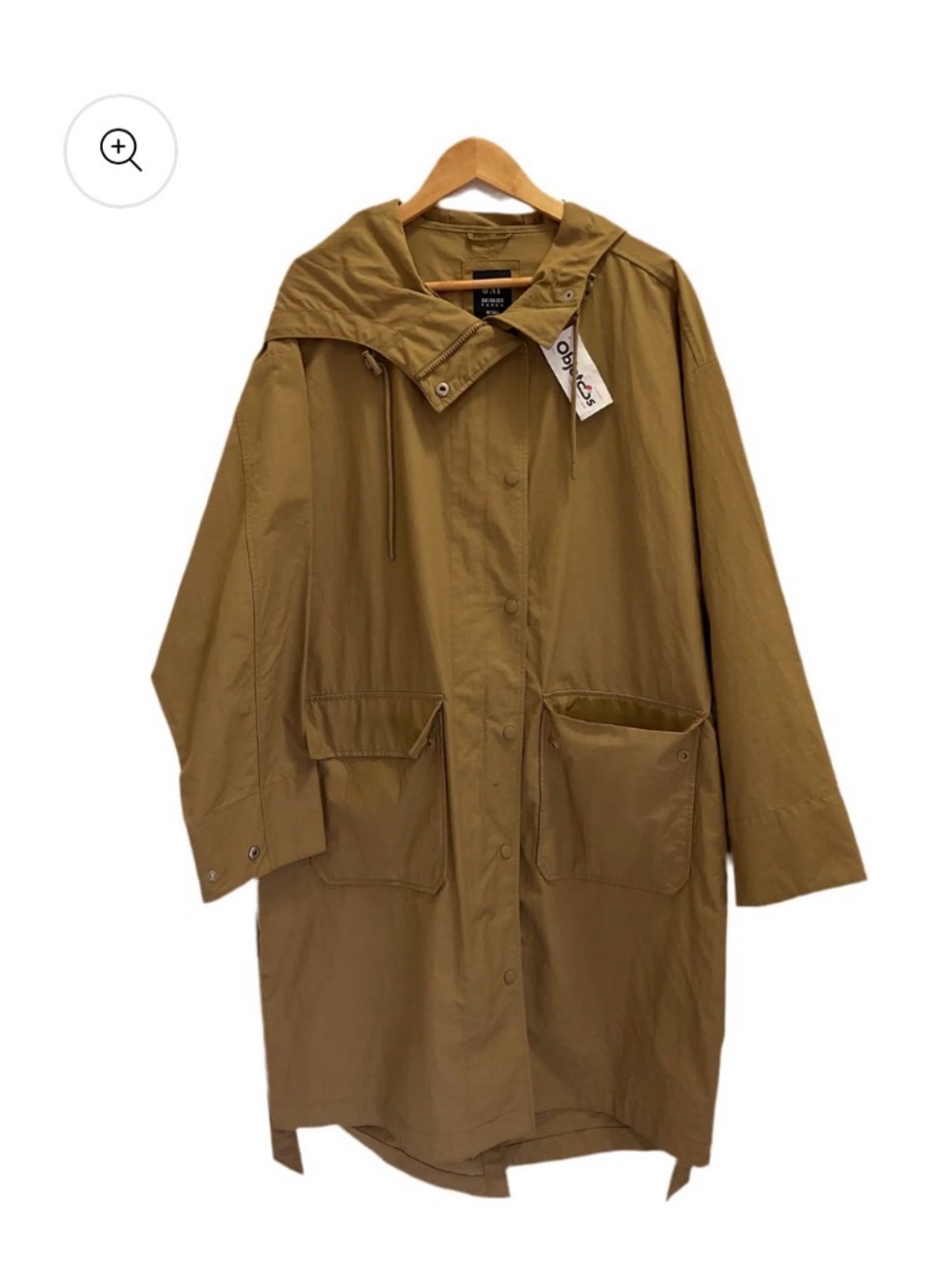 GAP Olive Brown Hooded Raincoat Jacket